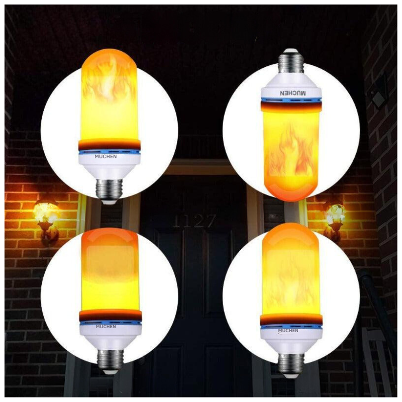 LED Flame Effect Light Bulb – Realistic Flickering Atmosphere Lamp for Cozy Ambiance