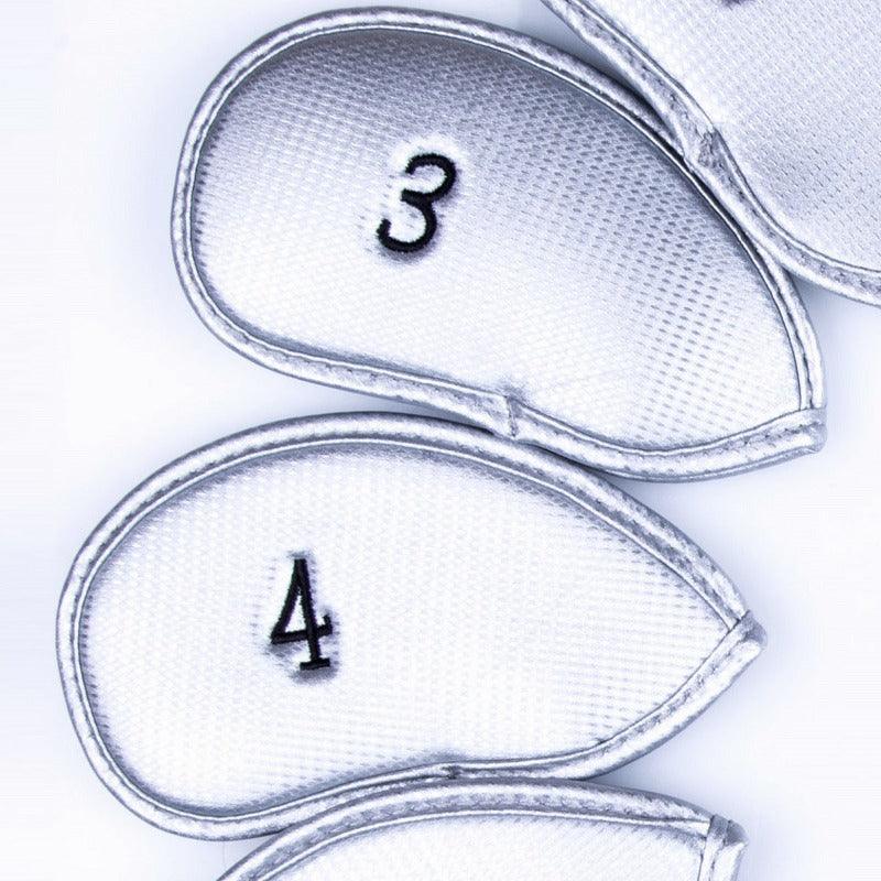 Twelve Piece Embroidered Golf Iron Clubhead Covers - novelvine