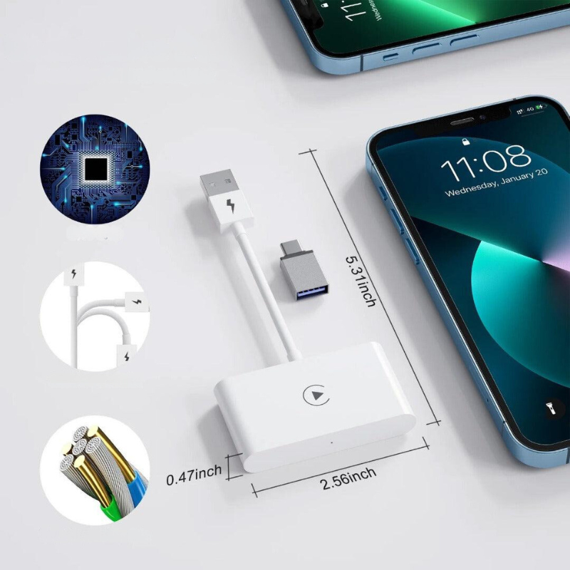 Car Play Smart Box with Wireless Apple Car Play & Android Auto