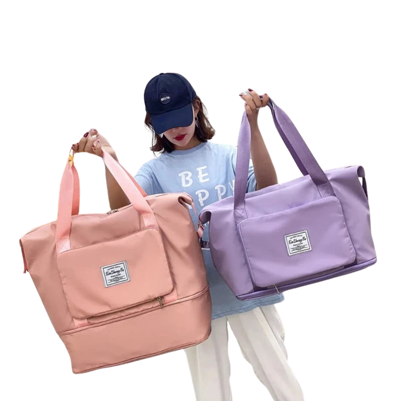 Large Capacity Foldable Travel Duffel Bag – Dry & Wet Separation, Waterproof Gym, Fitness, Swimming & Travel Bag