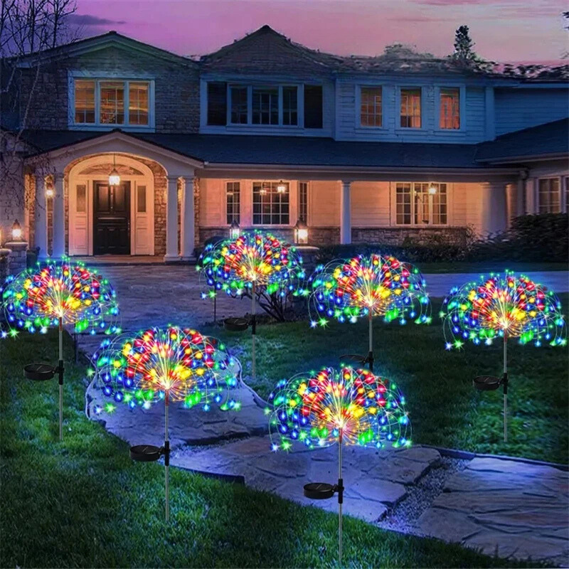 Solar-Powered String Lamp Tree - Waterproof Outdoor LED Lights for Lawn, Patio & Garden Décor (90/120/150/200 LEDs)
