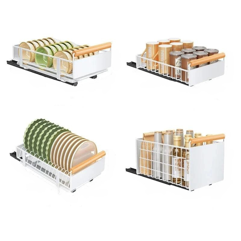 Sliding Bowl Dish Storage Rack – Space-Saving Kitchen Organizer for Easy Access & Neat Countertops