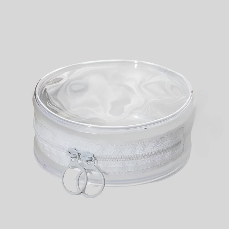 Clear PVC Makeup Organizer with Zipper – Travel-Friendly Transparent Toiletry Bag for Cosmetics & Essentials