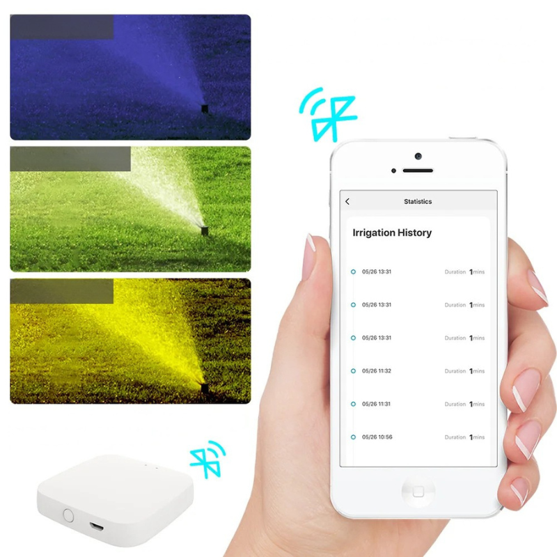 MOES Smart Bluetooth Water Timer – Tuya App Control Irrigation Valve with Washable Filter, Programmable Sprinkler Timer for Garden & Lawn
