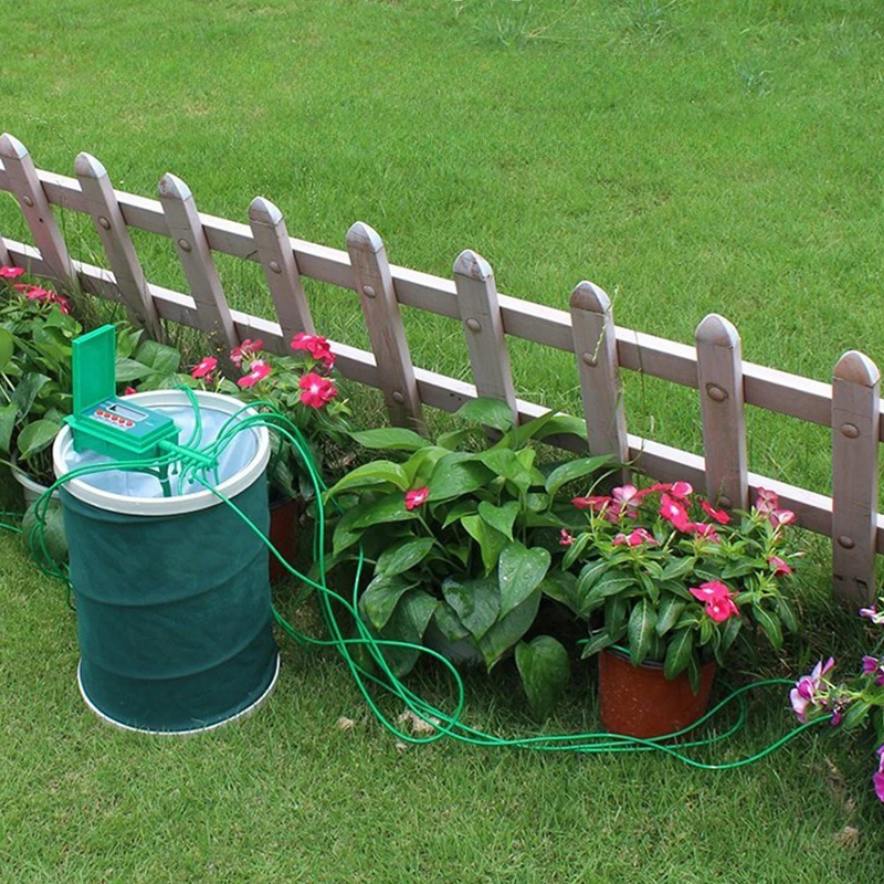 Automatic Micro Drip Irrigation Kit with Smart Controller – Indoor & Outdoor Plant Watering System for Garden, Bonsai & Potted Plants