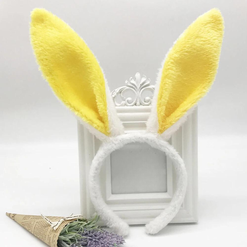 Plush Easter Bunny Ears Headband – Cute Rabbit Costume Accessory & Décor