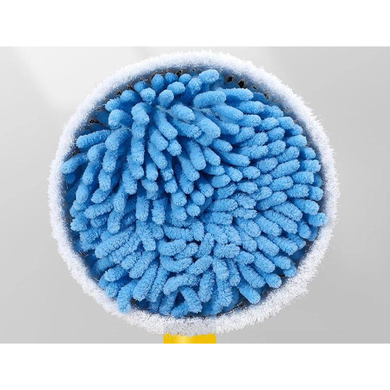 Effortless Cleaning: Long Handle Automatic Rotating Foaming Car Wash Brush - Chenille Microfiber Mop for Sparkling Car Shine