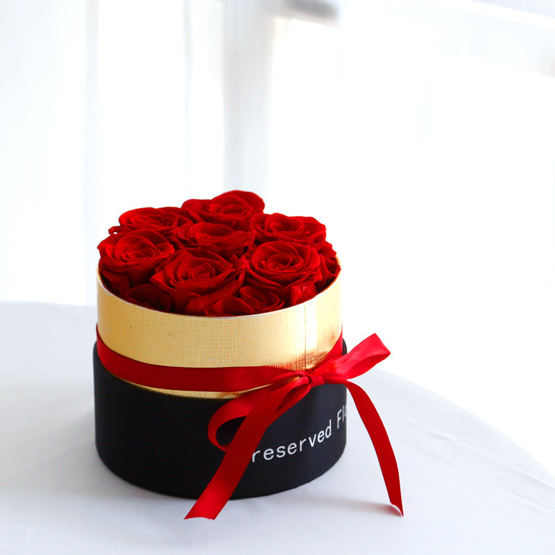 Eternal Roses in Box - Preserved Real Rose Flowers Set for Valentines Day Gift, Romantic Artificial Flowers