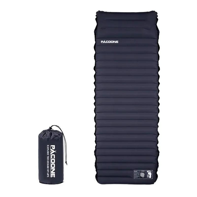 Ultralight Portable Camping Mattress with Built-In Foot Pump - Comfortable, Thick, Waterproof, Durable 40D Nylon TPU, Includes Repair Kit & Storage Bag - novelvine