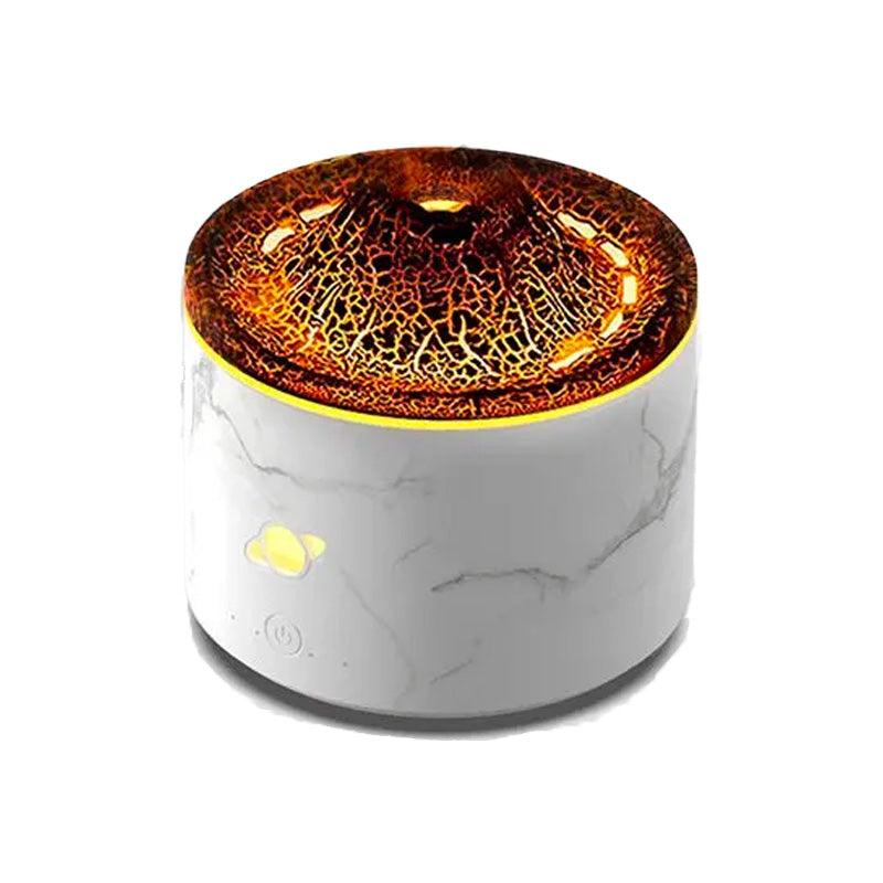 230ML Volcano Aromatherapy Diffuser - USB Flame Simulation Air Humidifier with Color Changing Ambient Lights and Mist Maker - novelvine