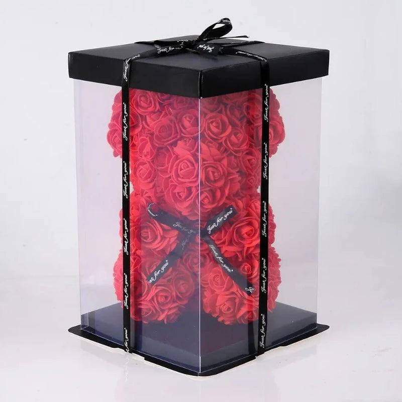 25cm Enchanted Rose Bear - Perfect Romantic Gift for Valentine's, Christmas & Birthdays - novelvine