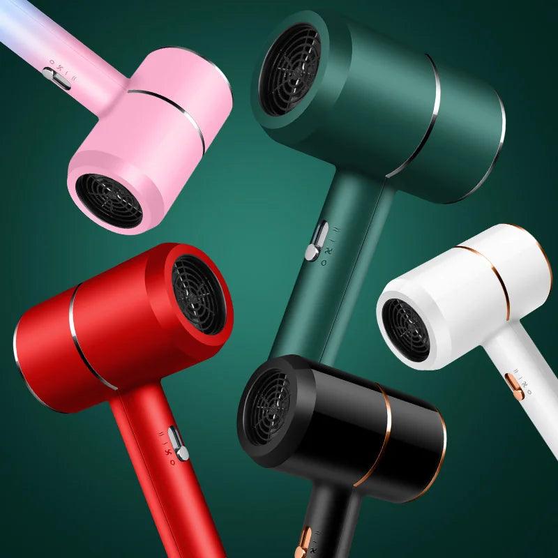 Portable Hair Dryer with Thermostatic Control, High Power, Fast Drying, and Quiet Operation for Household Use - Premium Electric Heating and Cooling Air Appliance - novelvine