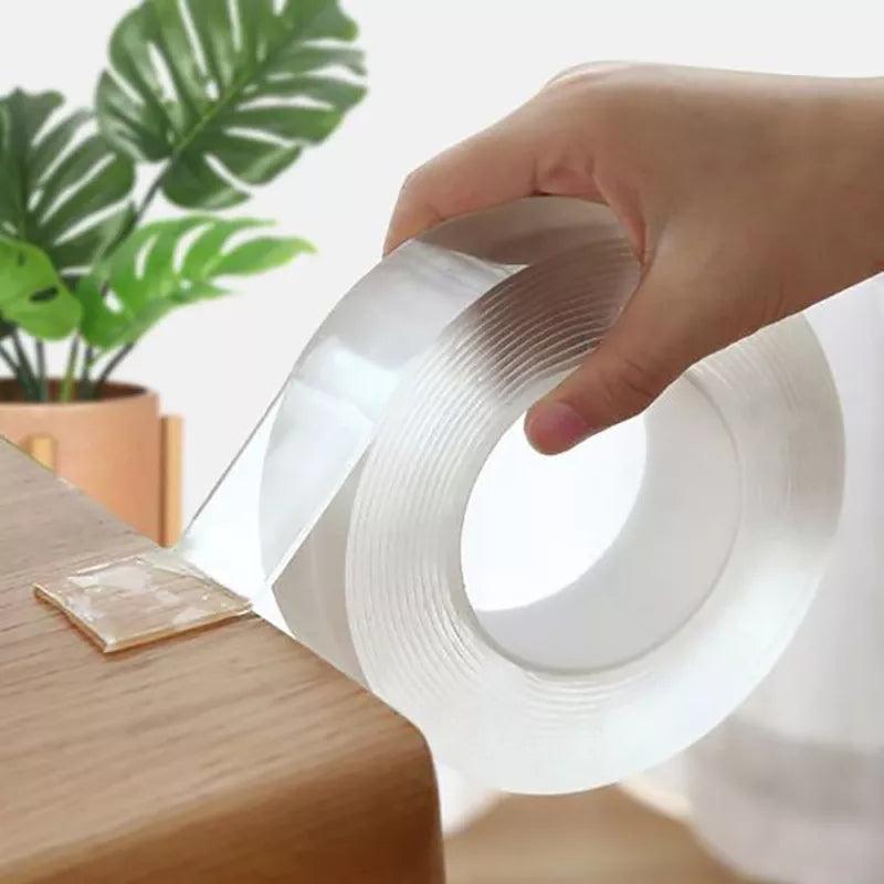 1/2/3/5M Nano Tape Double Sided Tape Transparent Reusable Waterproof Adhesive Tapes Cleanable Kitchen Bathroom Supplies Tapes - novelvine