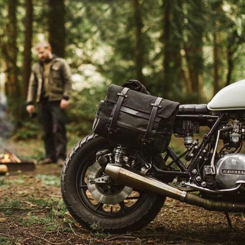 Retro motorcycle bag tool bag waterproof side bag motorcycle pouch knight crossbody bag helmet bag motorcycle bag - novelvine