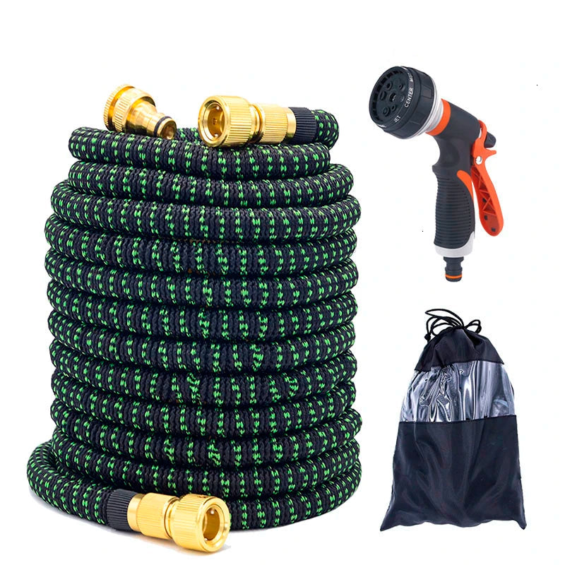 Expandable Garden Hose with Spray Gun – Flexible, Lightweight Water Hose for Lawn, Garden & Car Washing