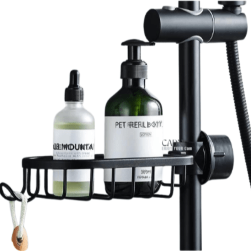 Bathroom Shelves Shower Rack Aluminum Basket For Shampoo Soap Bathroom Storage Adjustable Kitchen Faucet Sink Rag Holders - novelvine