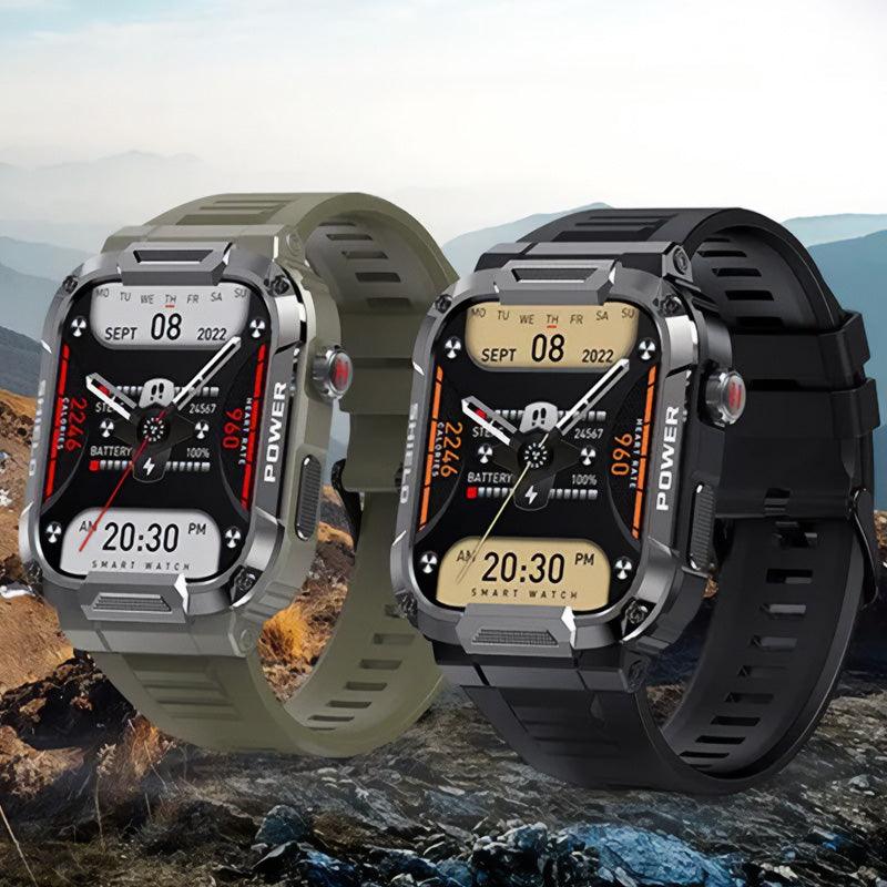 MELANDA 1.85 Outdoor Military Smart Watch Men Bluetooth Call Smartwatch For Android IOS IP68 Waterproof Sports Fitness Watches - novelvine