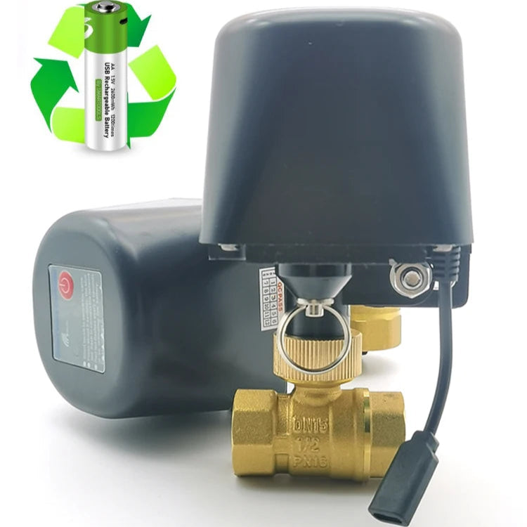 Rechargeable Tuya Zigbee Automatic Irrigation Timer – Smart Watering Controller & Valve with WiFi Remote Control for Garden & Lawn, Requires Hub