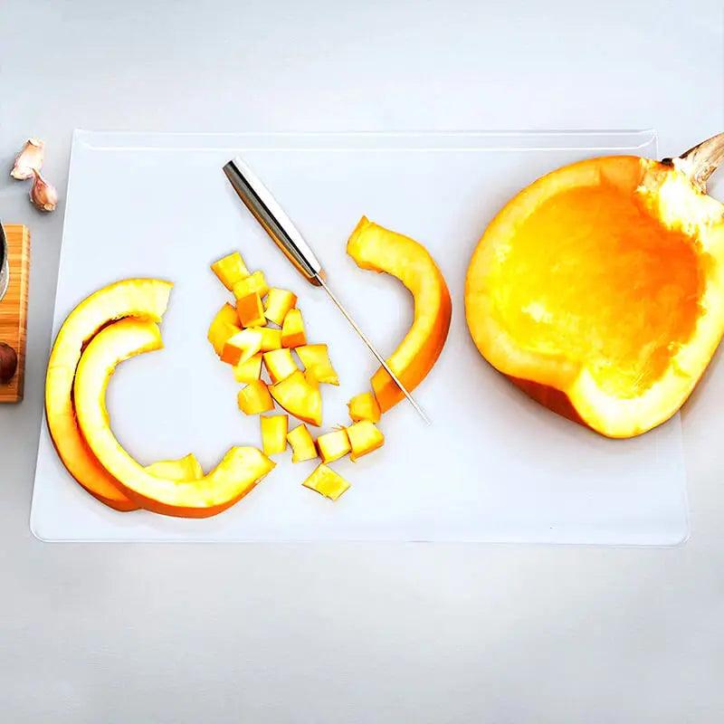 Acrylic anti-slip transparent cutting board With Lip For Kitchen Counter Countertop Protector Home Restaurant Kitchen Gadgets - novelvine