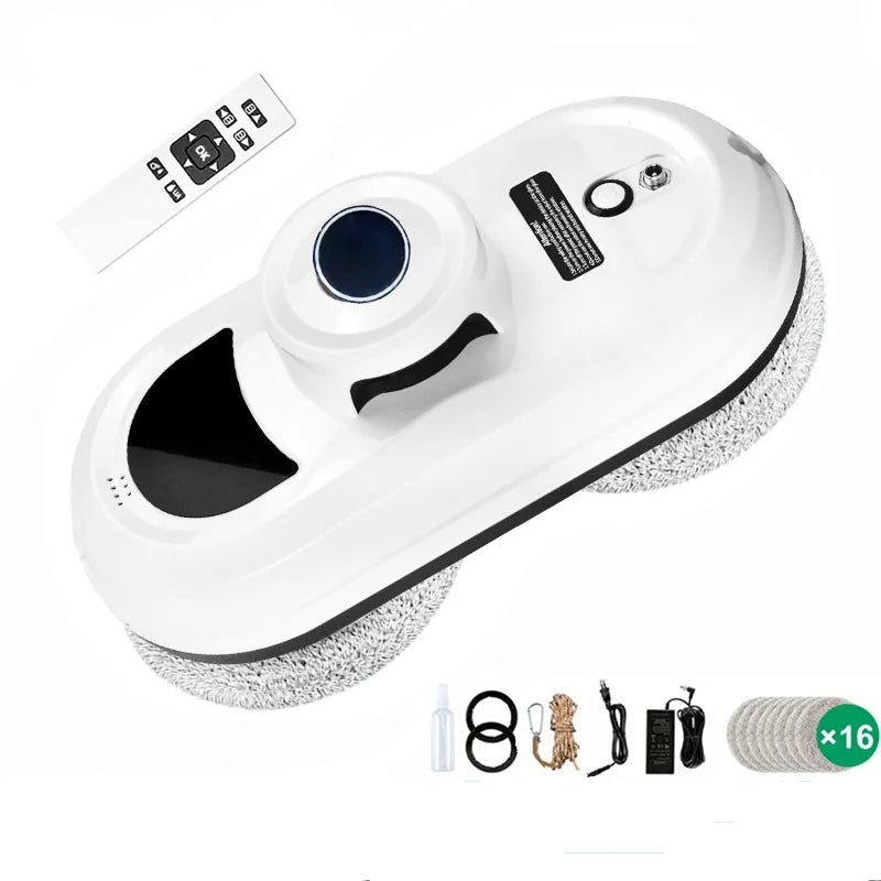 DIVEDEER Smart Window Cleaning Robot – Automatic Water Spray, Anti-Drop Magnetic Glass Cleaner for Home