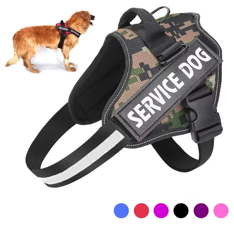 Personalized No-Pull Dog Harness – Reflective, Adjustable & Comfortable for Small to Large Breeds – Ideal for Walking & Training