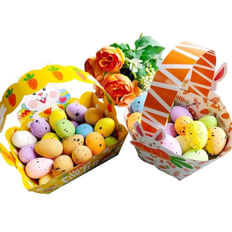 4-Piece Easter Bunny Paper Bags – Perfect for Candy, Eggs, & Cookie Packaging