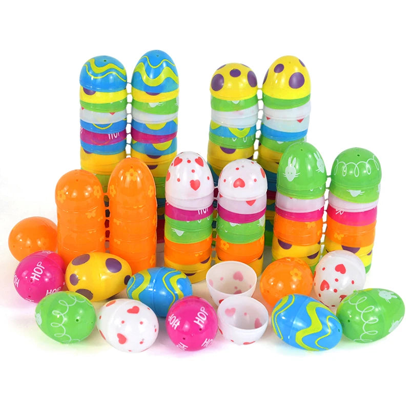Colorful Easter Eggs Candy Boxes – Set of 12/24 for Party Favors & Gift Packaging