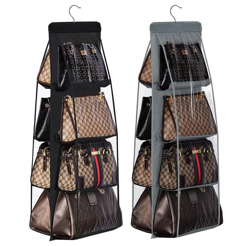 Premium Oxford Cloth Handbag Hanging Organizer - Multi-Compartment Closet Storage Solution for Purses, Bags, & Accessories - novelvine