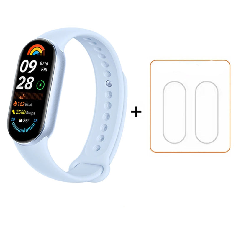 New Global Version Xiaomi Mi Band 9 AMOLED 1.62" Display Blood Oxygen Fitness Tracker Bracelet Xiaomi Smart Band 9 Wrist Watch