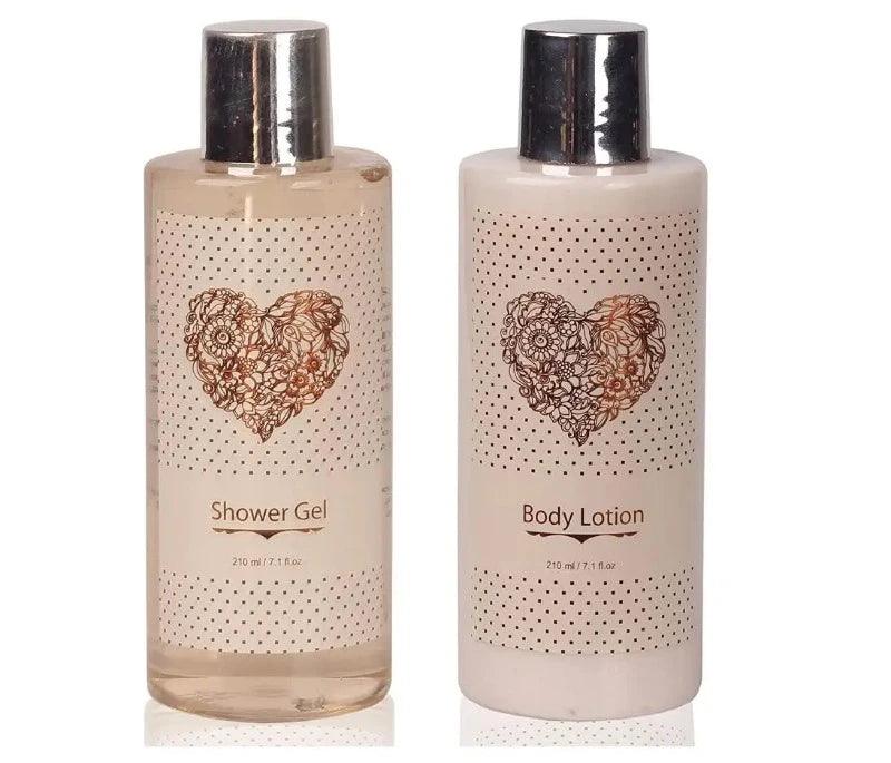 Spa Gift Basket – Bath and Body Set with Vanilla Fragrance by Lovestee - Bath Gift Basket Includes Shower Gel, Body Lotion, Hand - novelvine