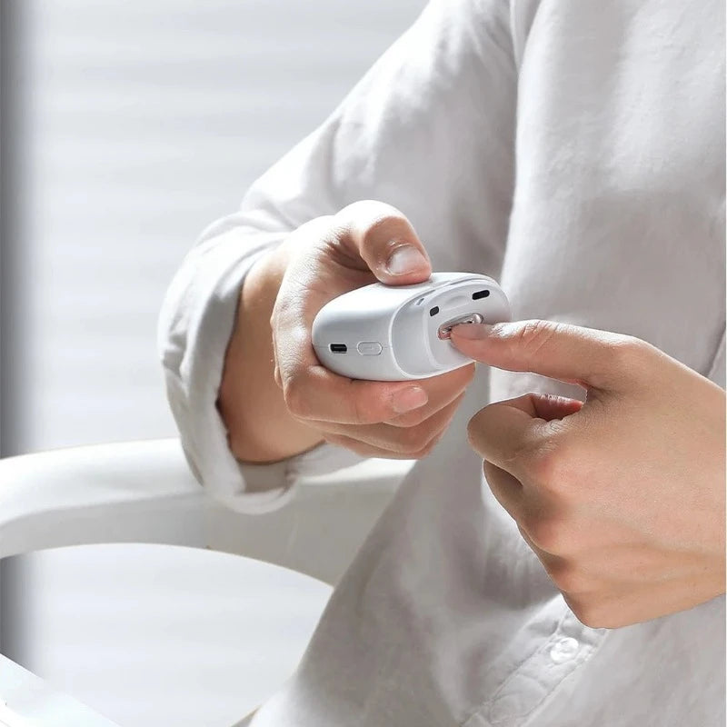 Seemagic Electric Automatic Nail Clipper Pro: Touch Start, Infrared Protection, LED Light Trimmer - Upgraded Cutter Head for Precision Care