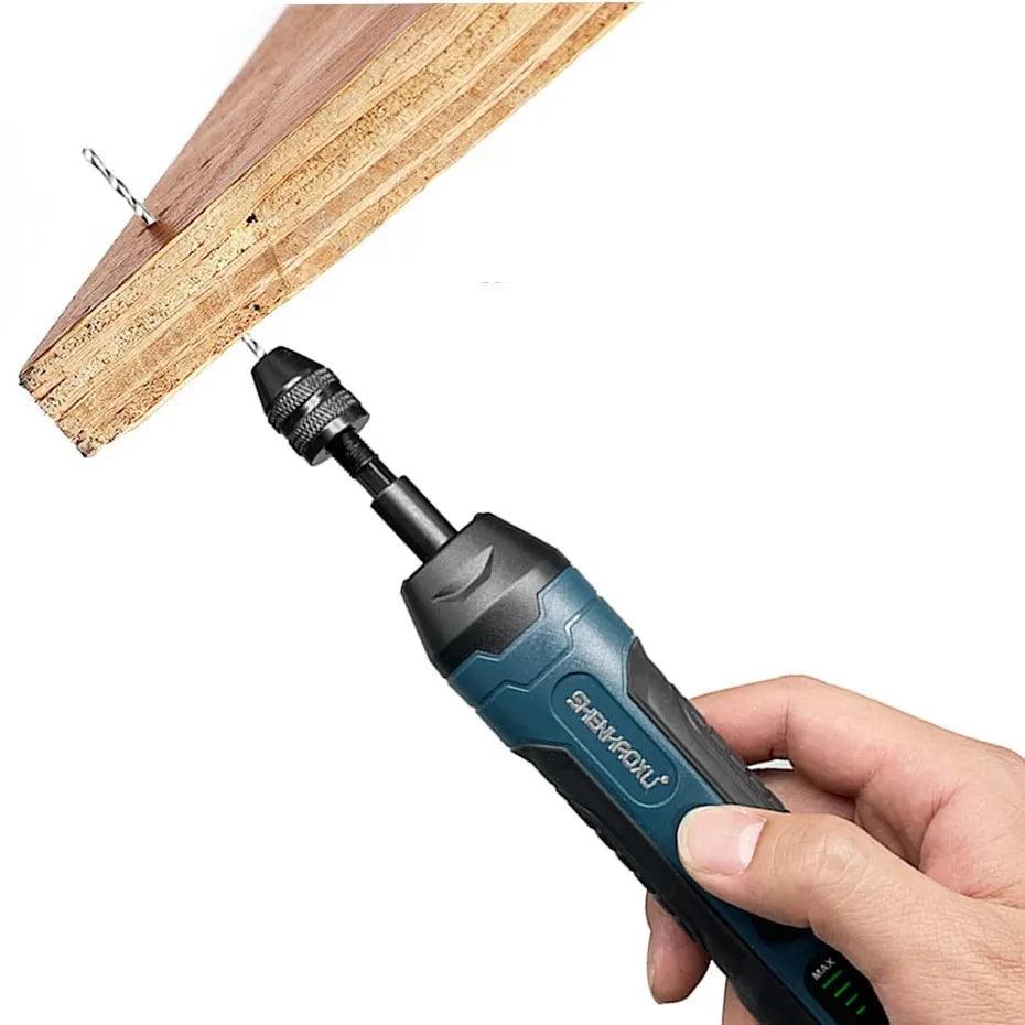 Cordless Electric Screwdriver Rechargeable 1300mah Lithium Battery Mini Drill 3.6V Power Tools Set Household Maintenance Repair - novelvine