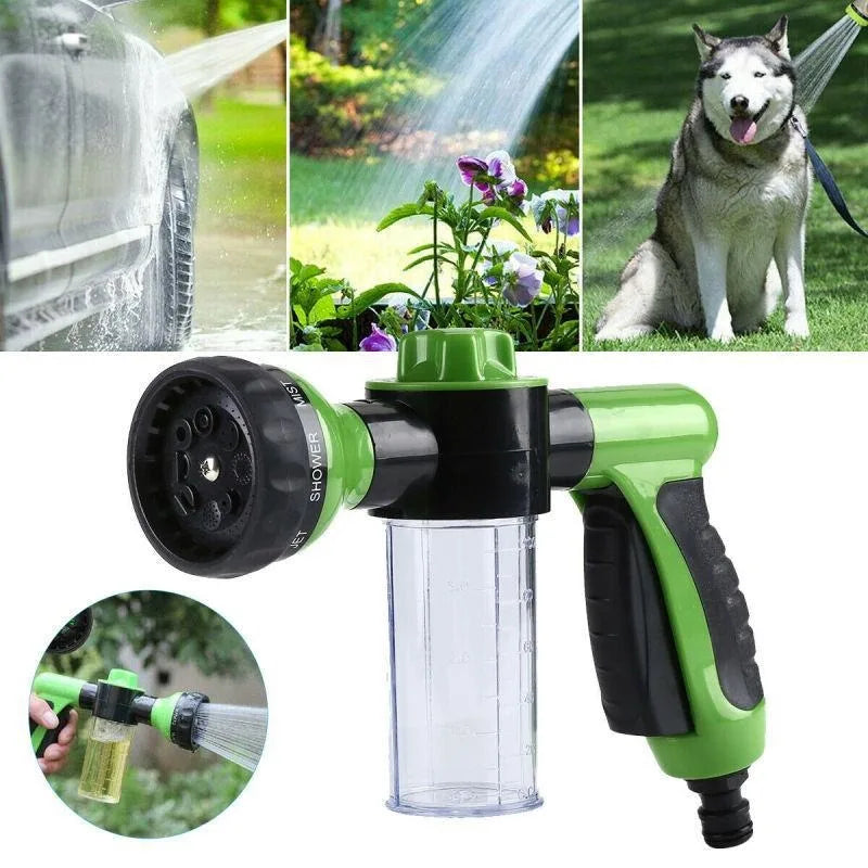 High-Pressure Dog Shower Sprayer with Soap Dispenser – 3-Mode Adjustable Pet Bathing Nozzle & Hose for Easy Grooming & Cleaning