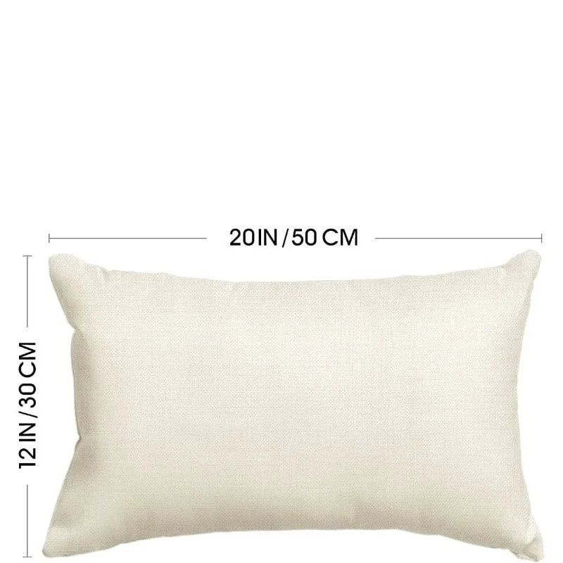 Cute Easter Bunny Eggs Decorative Pillow Cover – Linen, 30x50cm for Sofa, Chair, Bed, or Car