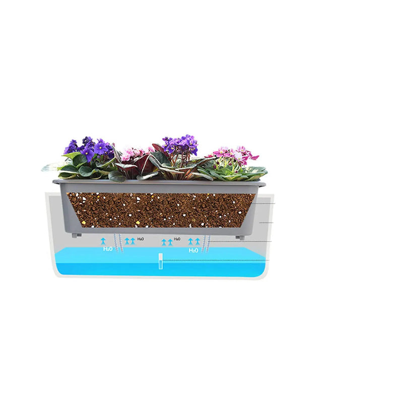 Self-Watering Planter Pots with Water Level Indicator – Decorative Indoor & Outdoor Flower Pots, Perfect Gift for Friends, Family & Neighbors