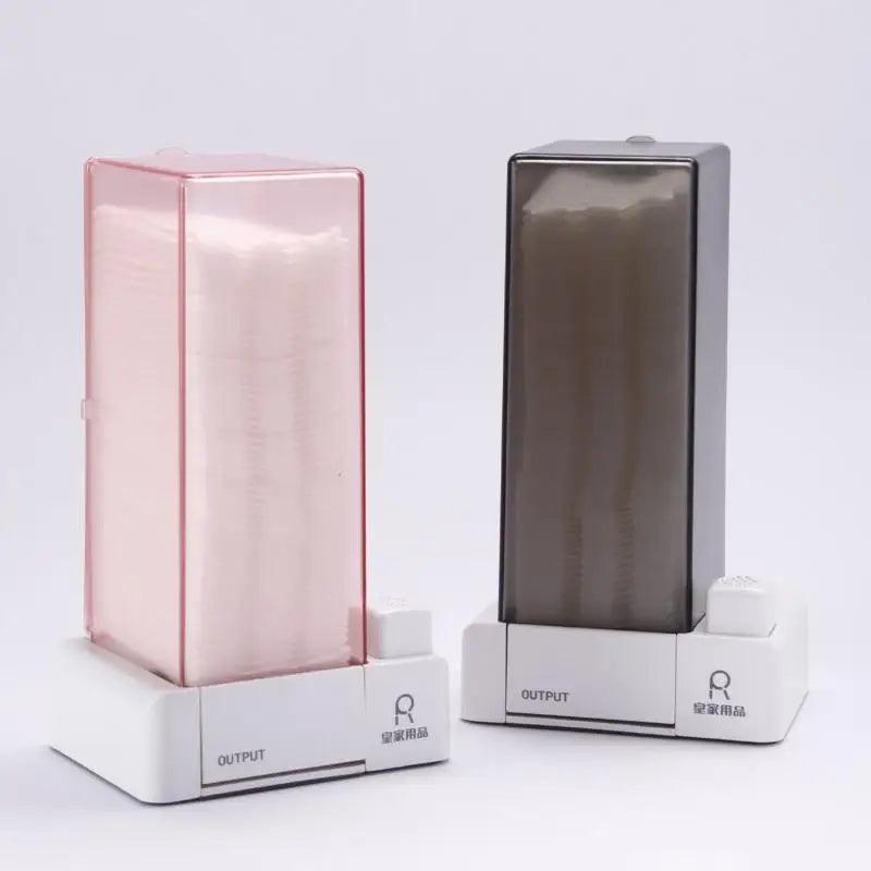 Automatic Cosmetic Cotton Pad Dispenser - Acrylic Dustproof Makeup Remover Paper Organizer for Efficient Vanity and Bathroom Storage - novelvine