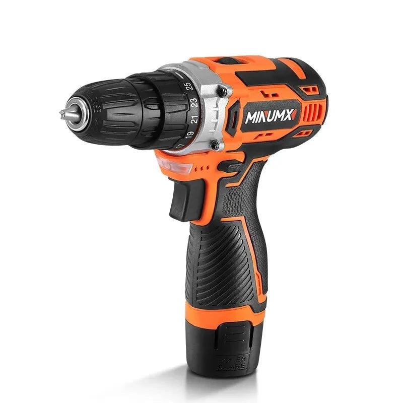 12V Electric Screwdriver 25 Plus 1 Settings Cordless Drill Two Gear Speed Mini Wireless Power Driver Battery Tools - novelvine