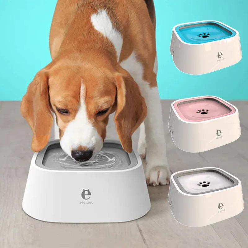 Dog Drinking Water Bowl Floating Non-Wetting Mouth Cat Bowl Without Spill Drinking Water Dispenser Plastic Anti-Over Dog Bowl - novelvine