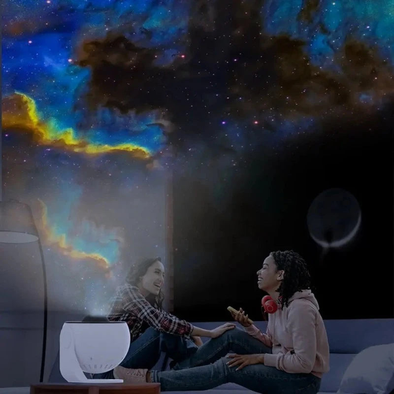 12-in-1 Star Projector Night Light - 360° Rotating Galaxy Planetarium Lamp for Kids' Bedroom Décor & Gifts