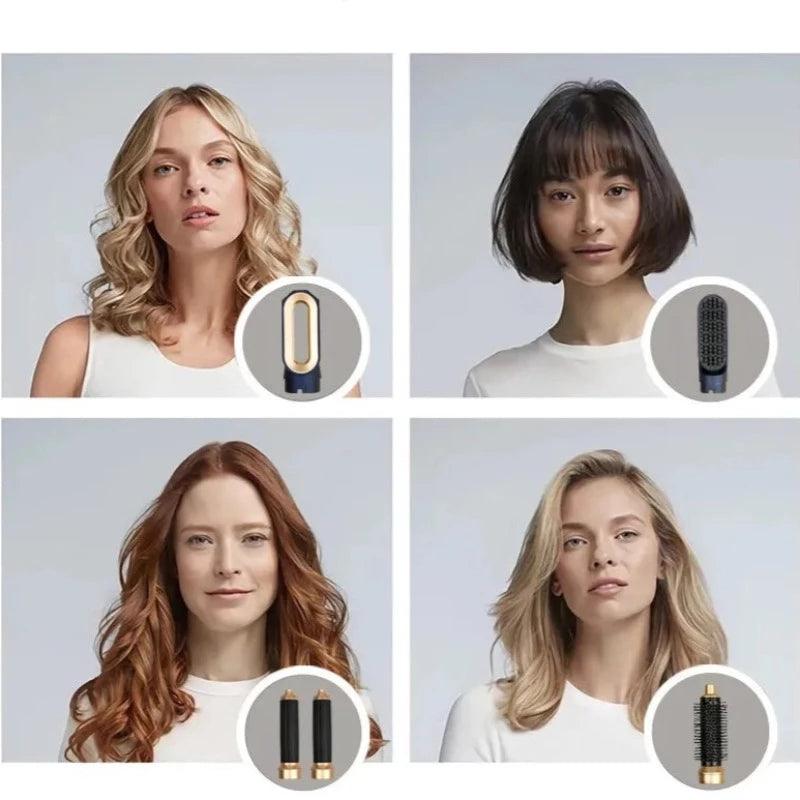 5 in 1 Electric Curling Iron: Versatile Hair Styler for Wet & Dry Hair | CE Certified, Travel-Friendly & Durable - novelvine