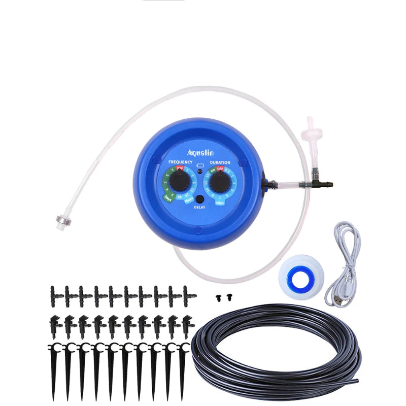 Automatic Micro Drip Irrigation Kit with Smart Controller – Indoor & Outdoor Plant Watering System for Garden, Bonsai & Potted Plants