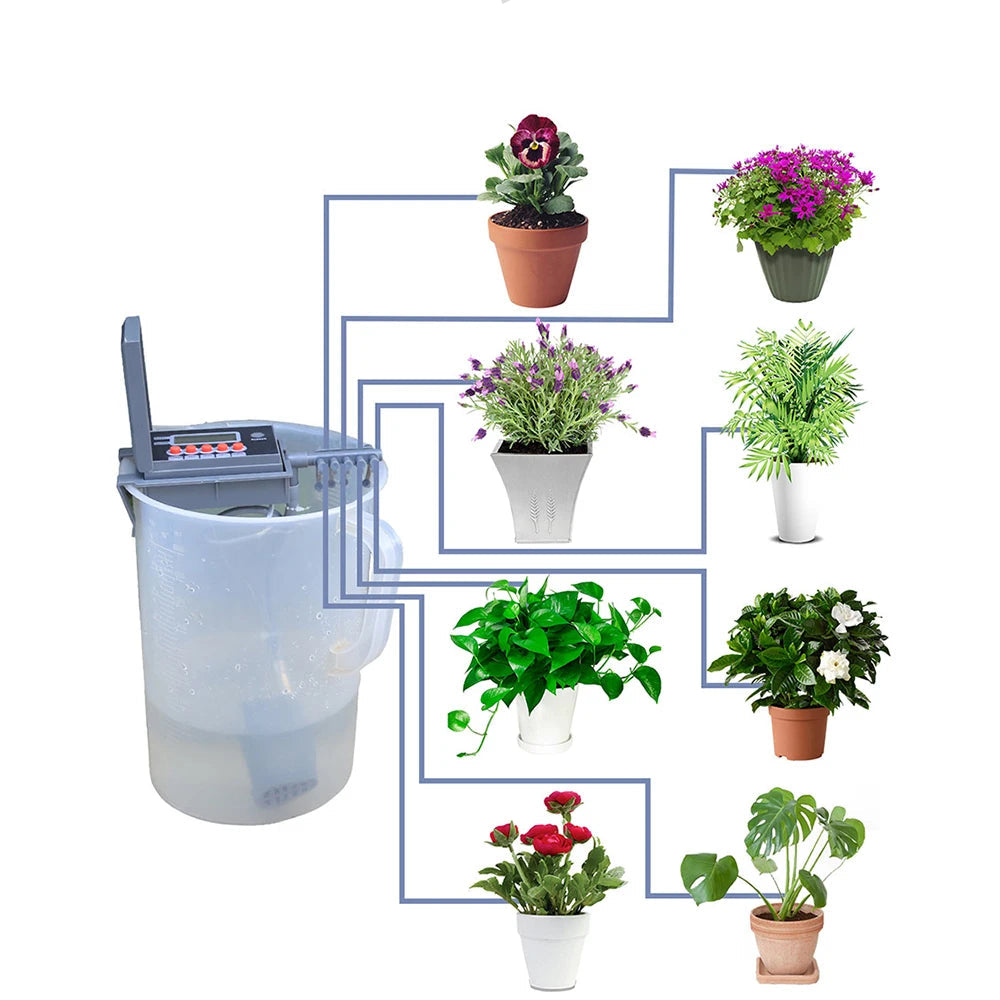Automatic Micro Drip Irrigation Kit with Smart Controller – Indoor & Outdoor Plant Watering System for Garden, Bonsai & Potted Plants