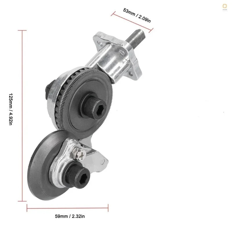 Electric Metal Nibbler - High Speed Rotor Drill Plate Cutter for Steel, Alloy, Plastic Cutting