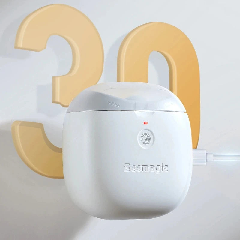 Seemagic Electric Automatic Nail Clipper Pro: Touch Start, Infrared Protection, LED Light Trimmer - Upgraded Cutter Head for Precision Care