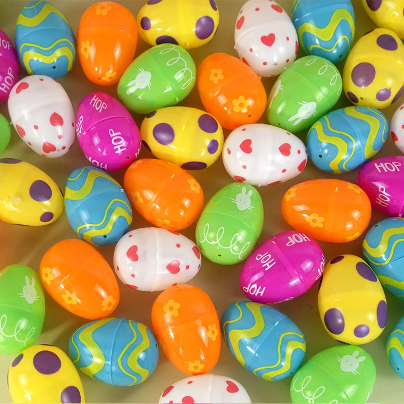 Colorful Easter Eggs Candy Boxes – Set of 12/24 for Party Favors & Gift Packaging