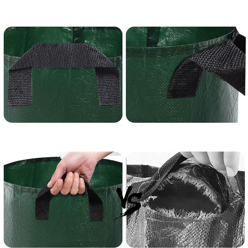 Garden Grow Bags 3/5/7/10 Gallon – Heavy-Duty Fabric Plant Pots for Vegetables, Potatoes, Onions, and Herbs – PE DIY Planter Bags with Handles