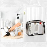 Transparent Cosmetic Bag PVC Women Zipper Clear Makeup Bags Beauty Case Travel Make Up Organizer Storage Bath Toiletry Wash Bag - novelvine