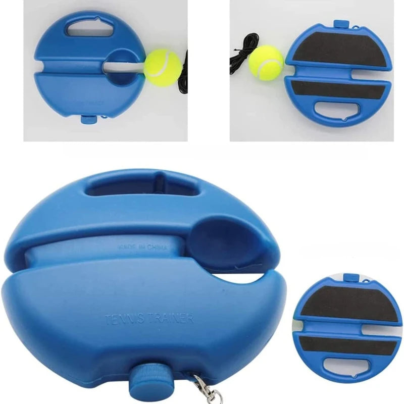 Professional Tennis Training Aid: Heavy Duty Base with Elastic Rope Ball Rebounder