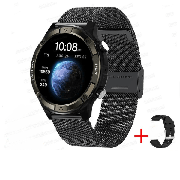 New Smart Watch Men's 4G Memory Local Music Player 454*454 AMOLED Screen Bluetooth Call Sports Man Smartwatch For Man Android iOS - novelvine