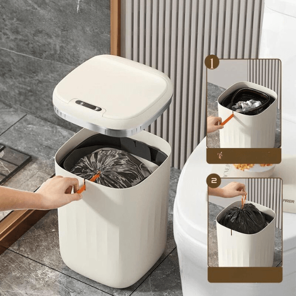 24L Smart Sensor Trash Can Bathroom Electronic Garbage Bucket Automatic Intelligent Sensor Dustbin For kitchen Toilet Wastebasket - novelvine